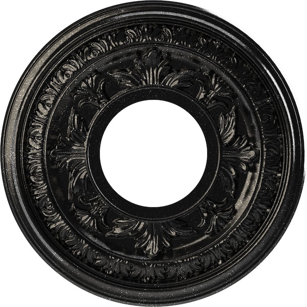 Ekena Millwork Baltimore PVC Medallion (Canopies up to 4 1/4"), 10"OD x 3 1/2"ID x 3/4"P, Textured Metallic Galaxy CMP10BAAGX - main